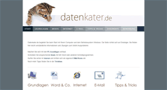 Desktop Screenshot of datenkater.de