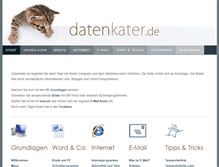 Tablet Screenshot of datenkater.de